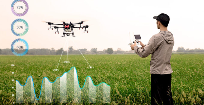 Using Satellites and Drones to Monitor Crop Health Imagery