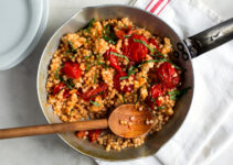 Delicious Recipe Couscous with Olives, Capers, and Cherry Tomatoes
