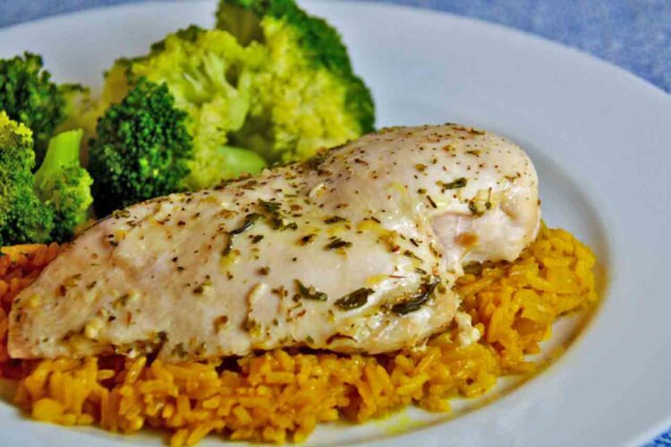 rice with turmeric and lemon - grilled chicken - food pairings